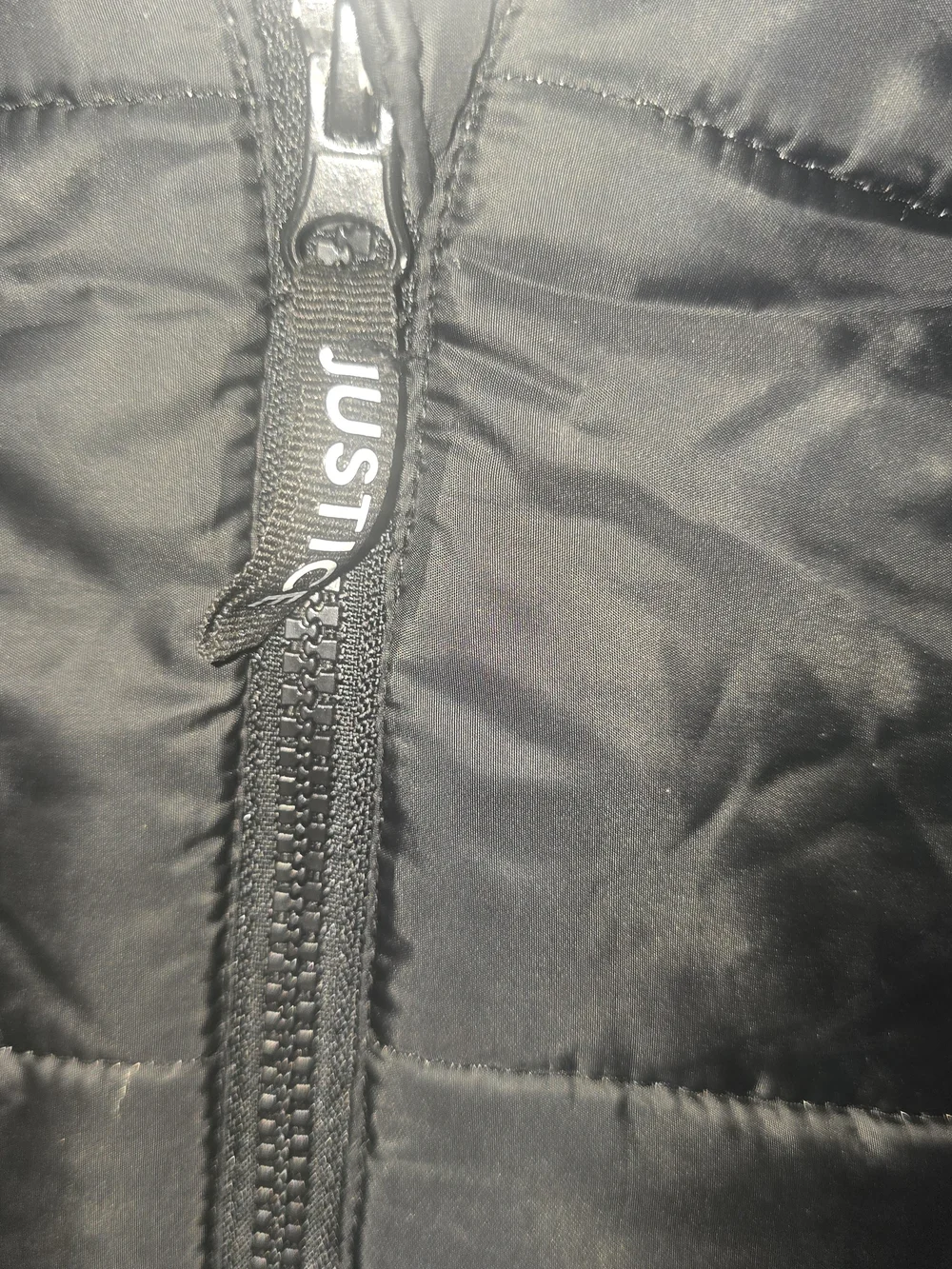 Justice Girls Black Puffer Jacket Medium (10)